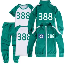 Squid Game, sportkläder, komplett set med rep 140><noscript><img width=