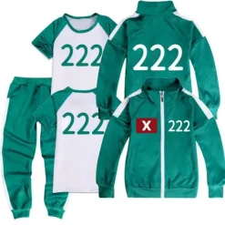Squid Game, träningskläder, komplett set med nummer -XF29- 110><noscript><img width=