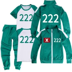 Squid Game, träningskläder, komplett set med nummer -FD- 170><noscript><img width=