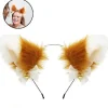1st Cat Ears Pannband Cosplay Girls Dam Söt Party Pannband Khaki> Huvudbonader