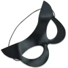 2st Cat Mask Halv Ansiktsmask Catwoman Mask Festdräkter Svart> Masker
