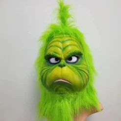 (Söt Grön) Grinch Mask Julmask för Vuxna, Rolig Grön Mask> Masker