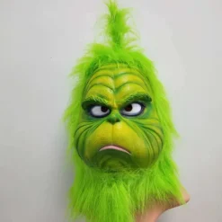 (Söt Grön) Grinch Mask Julmask för Vuxna, Rolig Grön Mask[SL]> Masker