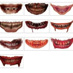 Otego 10st Halloween - Sårtatuering - Muntatueringar - Tatuering> Smink