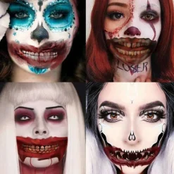 Otego 10st Halloween - Sårtatuering - Muntatueringar - Tatuering><noscript><img width=