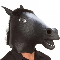 1st Halloween Mask Latex Hästhuvud Mask Animal Cosplay> Masker