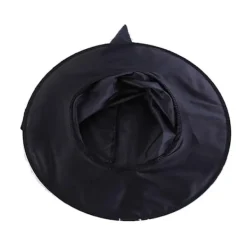 st Halloweenhatt svart Oxfordtyg trollkarlshatt smink kostym rekvisita häxhatt häxhatt (L)><noscript><img width=