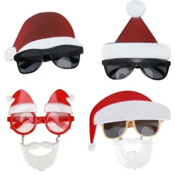 4st Jultomte Julglasögon Kostymfest Glasögon Fotorekvisita> Tillbehör
