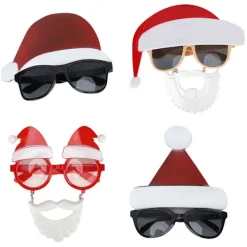 4st Jultomte Julglasögon Kostymfest Glasögon Fotorekvisita><noscript><img width=