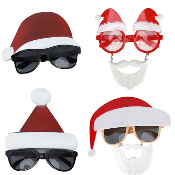 4st Jultomte Julglasögon Kostymfest Glasögon Fotorekvisita> Tillbehör