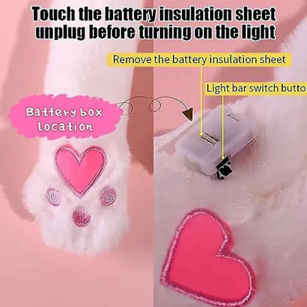 Söt kaninhatt med öron som rör sig och hoppar, rolig djurplyschkaninhattar> Huvudbonader