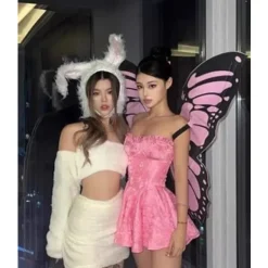 Söt Kaninhatt Öronhuvudband Mössa Kanin Cosplay Fotorekvisita Roliga Rekvisita Mjuk Nyhet Klä Upp Fest Evenemang Kostym><noscript><img width=