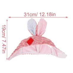 Söt Kaninöron Hatt för Små Katter och Pyttesmå Hundar Kostymtillbehör i Rosa Material för 1 st[YJD] 31.00X19.00X2.00CM> Huvudbonader