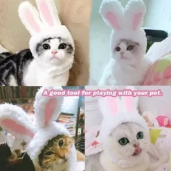 Söt kattkaninhatt, söt katthattkostym, husdjursklänninghatt><noscript><img width=