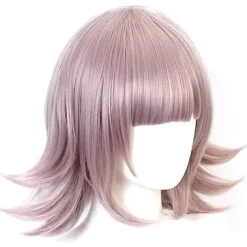 Söt kort med lugg perfekt för flickor Cosplay Chiaki Nanami> Peruker
