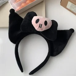 FMYSJ Söt Kuromi Öronhuvudband Plysch Hårband Festdräkt Cosplay Kvinnor Flickor Kreativa Gåvor (FMY)> Huvudbonader