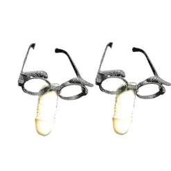 2st Långnäsa Glasögon Roligt Intressant Rolig Scenrekvisita Festtillbehör Näsglasögon För Festival Halloween><noscript><img width=