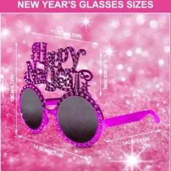 JL st Nyårsglasögon, Festliga Nyårsglasögon, 2025 Glasögon, Roliga Glasögon, Roliga Fotobåsrekvisita><noscript><img width=