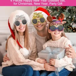 JL st Nyårsglasögon, Festliga Nyårsglasögon, 2025 Glasögon, Roliga Glasögon, Roliga Fotobåsrekvisita><noscript><img width=