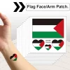 ATELA 30st Palestine Hand Face Sticker, Transfer Sticker, Ljusa färger, Palestine Face Sticker, Lätt att ta bort> Smink