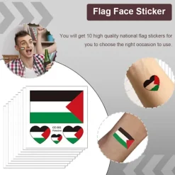 30st Palestine Hand Face Sticker, Transfer Sticker, Ljusa färger, Palestine Face Sticker, Lätt att ta bort><noscript><img width=