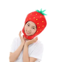 LBJ Söt Plyschhatt Rolig Nyhet Stoppade Djur Frukt Hatt Mask Mössa Ph><noscript><img width=