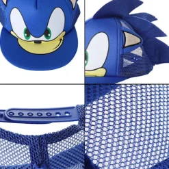 Söt tecknad Sonic The Hedgehog-keps> Huvudbonader