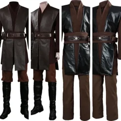 Str Wrs nkin Skywlker Cosply Kostym för Män Hlloween Krnevl Prty Outfit S><noscript><img width=