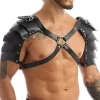 Steampunk Gotisk PU Läder Dubbel Axel Sele Bröstrem för Cosplay[JUN]> Tillbehör