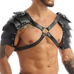 Steampunk Gotisk PU Läder Dubbel Axel Sele Bröstrem för Cosplay[JUN]> Tillbehör