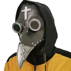 Steampunk Plague Doctor Cosplay Mask Halloween Carnival Korsnäbb Fågelfest Fancy Dress Up Kostym rekvisita> Masker