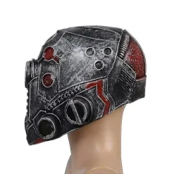 Steampunk Robot Mask Halloween Huvudbonad Bärbar Skräck Ansiktsmask för Halloween Dekor><noscript><img width=