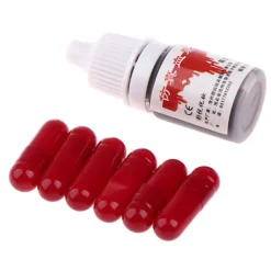 6st/flaska Realistiska blodpiller Vampyrkapslar Skräckkul 13*7><noscript><img width=