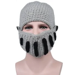 Stickad mössa Vintermössa GRÅ> Huvudbonader