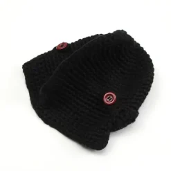 Stickad mössa Vintermössa GRÅ><noscript><img width=