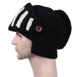 Stickad mössa Vintermössa GRÅ><noscript><img width=