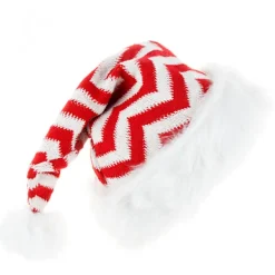 Stickad tomteluva, julmössa för vuxna, unisex vit Comfort Plus> Huvudbonader