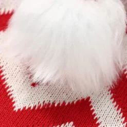 Stickad tomtemössa, julmössa för vuxna, unisex vit Comfort Plus[SL]><noscript><img width=