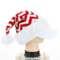 Stickad tomtemössa, julmössa för vuxna, unisex vit Comfort Plus[SL]><noscript><img width=