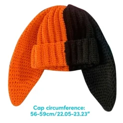 Stickade Kaninmössor Huvudbonad Fotorekvisita DIY Handgjorda Huvudbonader Fotorekvisita Tillbehör Långa Öron Kanintema mörkgrön><noscript><img width=