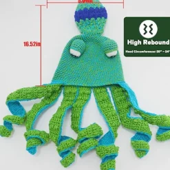 Stickade vinterhattar, Pot Belly Octopus Squid Hats, Hattar - Nyhetshattar, Octopus Head Hats, Animal Hats - Octopus Costume Hats><noscript><img width=