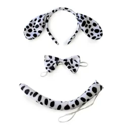 Stora Dalmatinerfläckiga Hundöron Hårband - Max> Huvudbonader