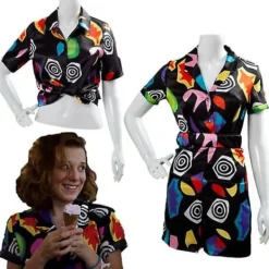 Stranger Cosplay Things Eleven Costume Playsuit Shirt Halloween Fancy Dress Suit -a L> Dräkter