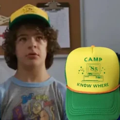 Stranger Things 4 Cosplay Kostym Basebollkeps (grön)> Huvudbonader