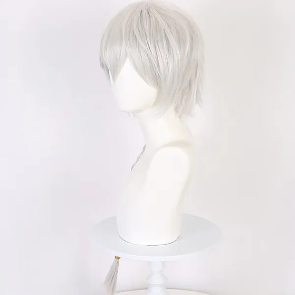 Stray Dogs Bungo Cosplay Nikolai Gogol Ljussilver Peruk Hallowe> Peruker