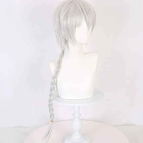 Stray Dogs Bungo Cosplay Nikolai Gogol Ljussilver Peruk Hallowe> Peruker