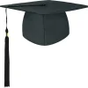 Studentmössa, examenmössa, universitetsexamenmössa med hängande tofsar, för examenceremonin, passar för gymnasiet> Huvudbonader