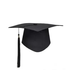 Glad Studentmössa, examensmössa, universitetsexamensmössa med hängande tofsar, för examensceremoni, lämplig för gymnasiet> Huvudbonader
