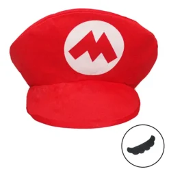 Super Mario Bros Luigi Hatt & Mustasch Maskeraddräkt Kostymhatt> Huvudbonader