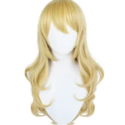 FMYSJ Super Mario Prinsessa Peach Blond Långt Hår Peruk Halloween Party Cosplay Peruk (FMY)><noscript><img width=